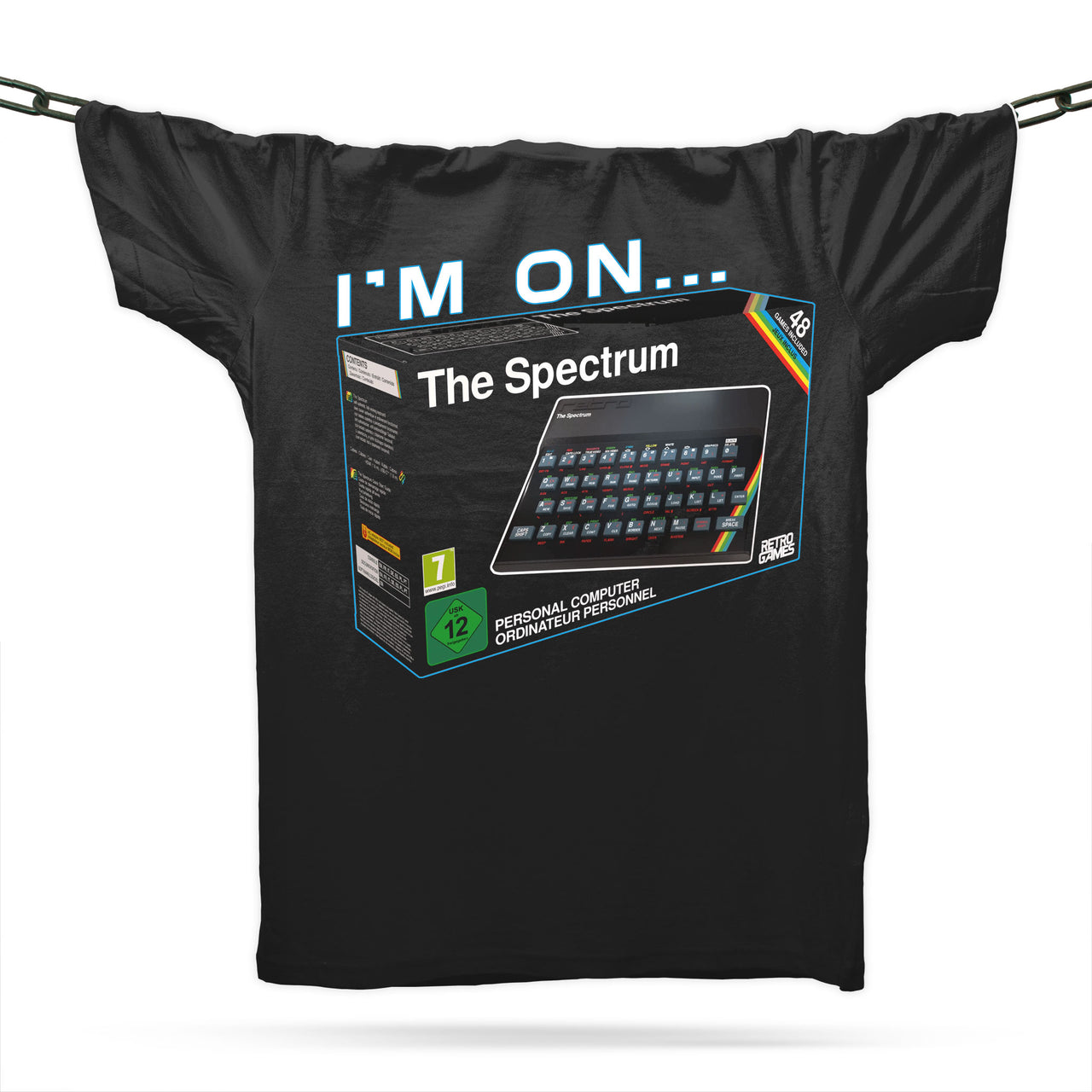 Neurodivergent ADHD Autism Spectrum T-Shirt / Black / Organic Cotton