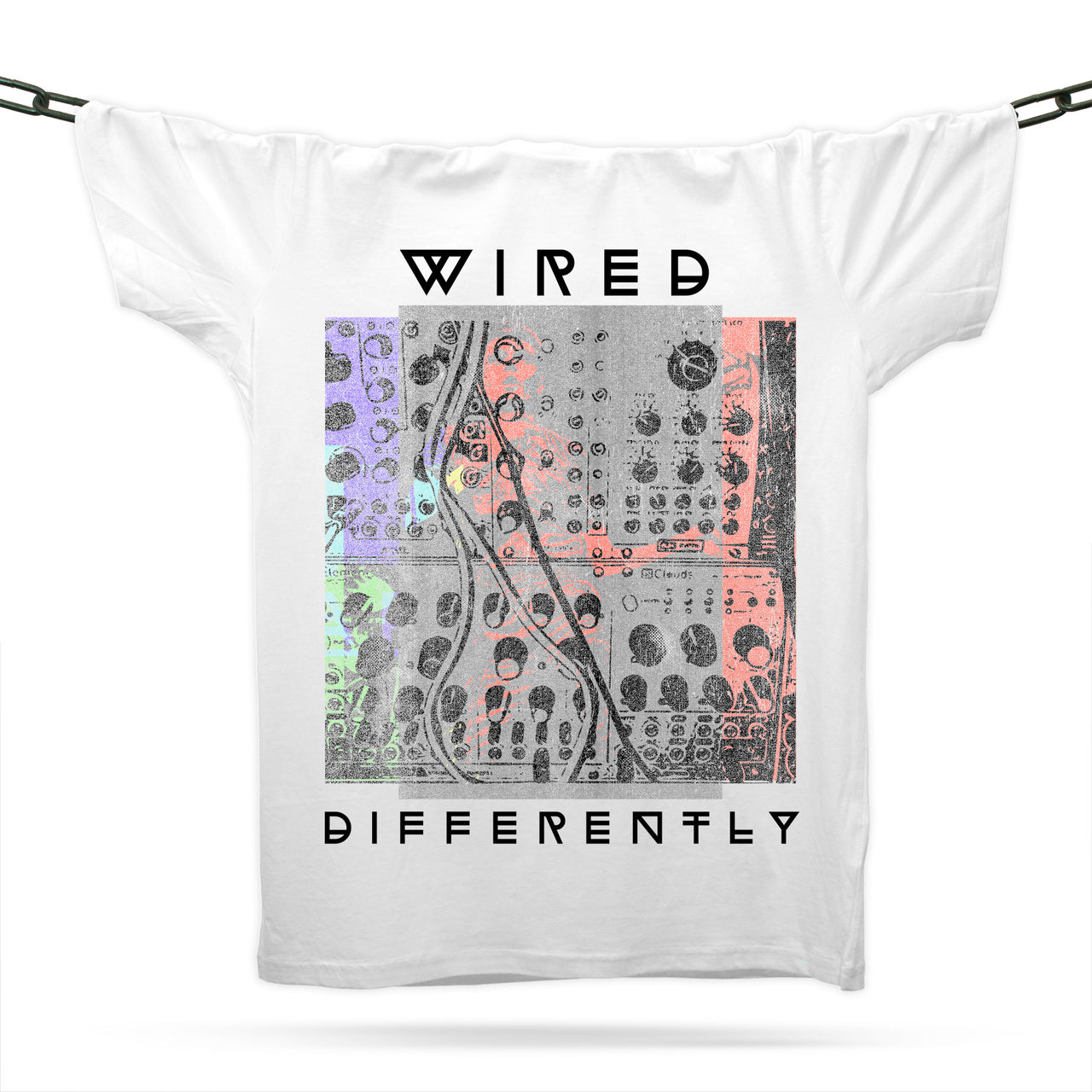 Neurodivergent ADHD Autism Wired Differently T-Shirt / White / Organic Cotton