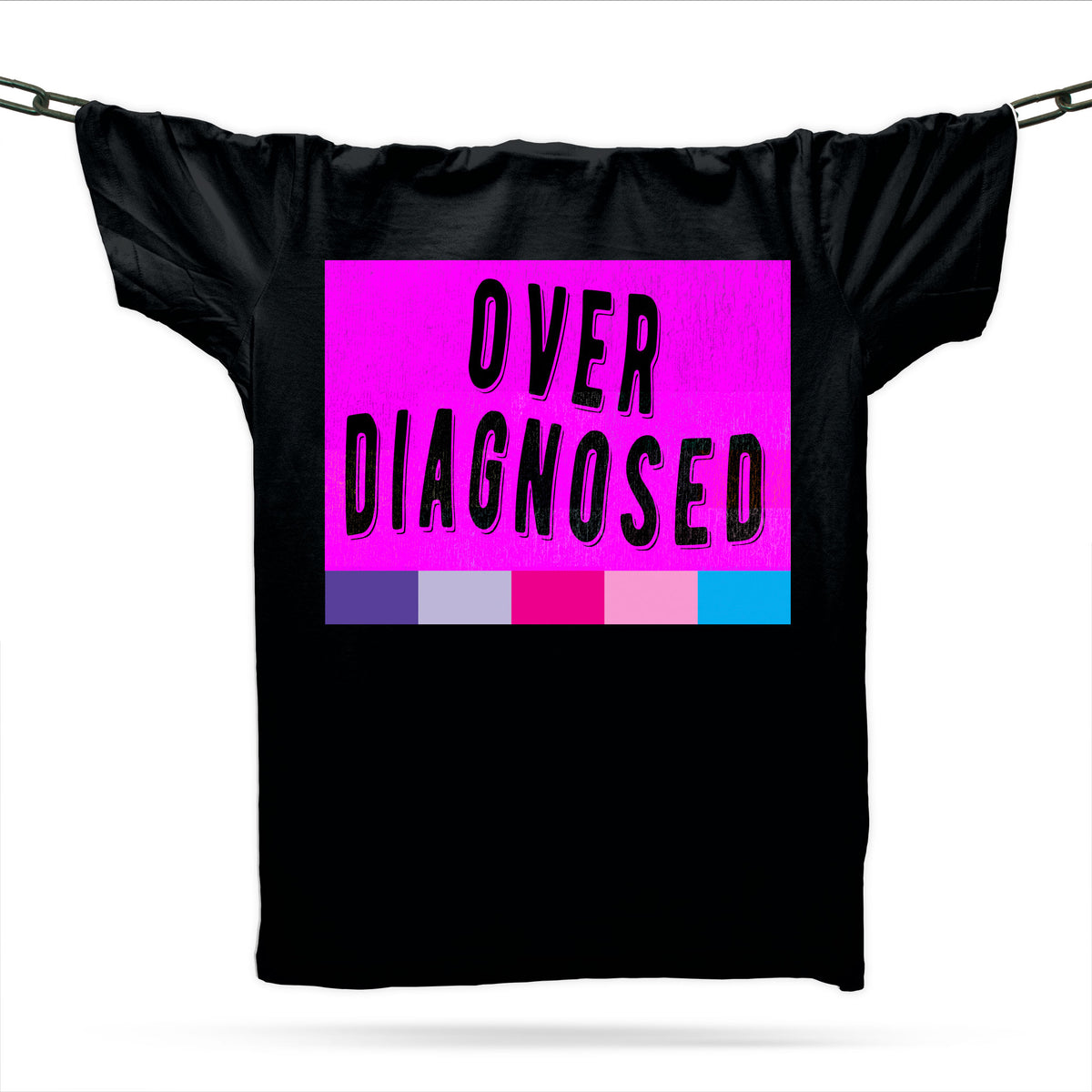 ADHD Autism Overdiagnosed T-Shirt / Black / Organic Cotton