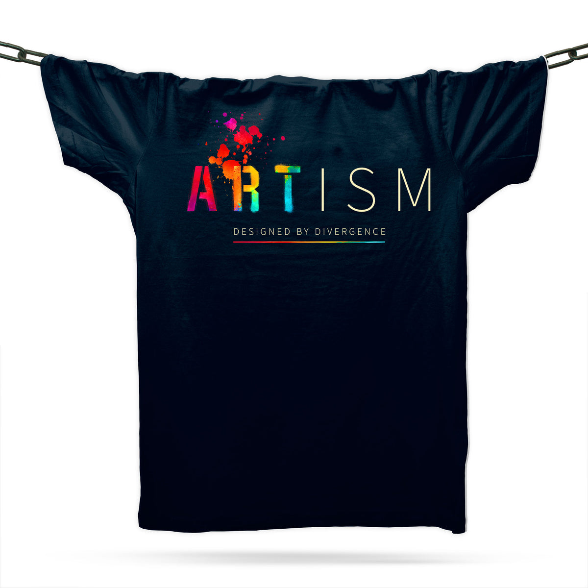Neurodivergent Autistic Artism T-Shirt / Navy / Organic Cotton