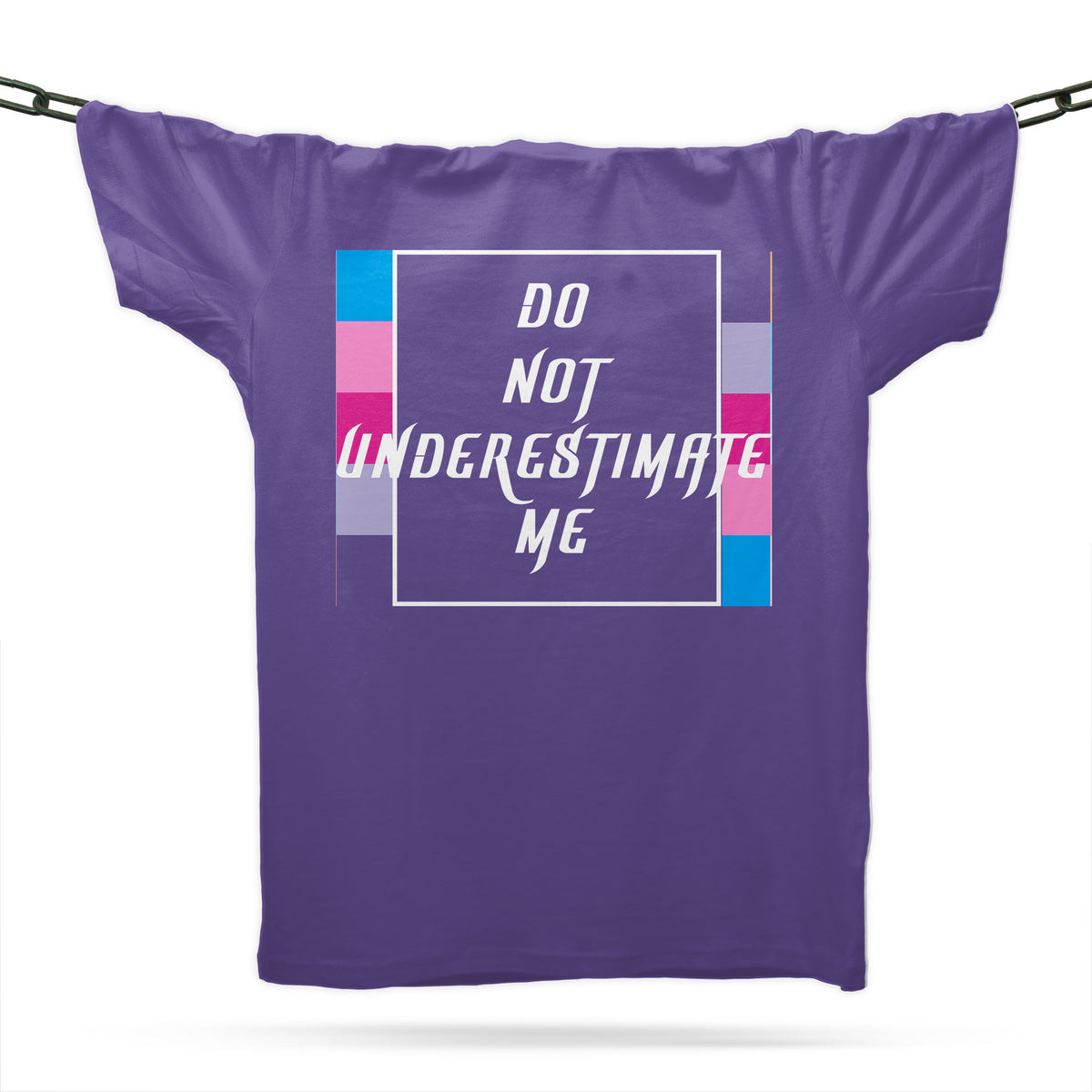 Neurodivergent Do Not Underestimate Me T-Shirt / Purple Love / Organic Cotton