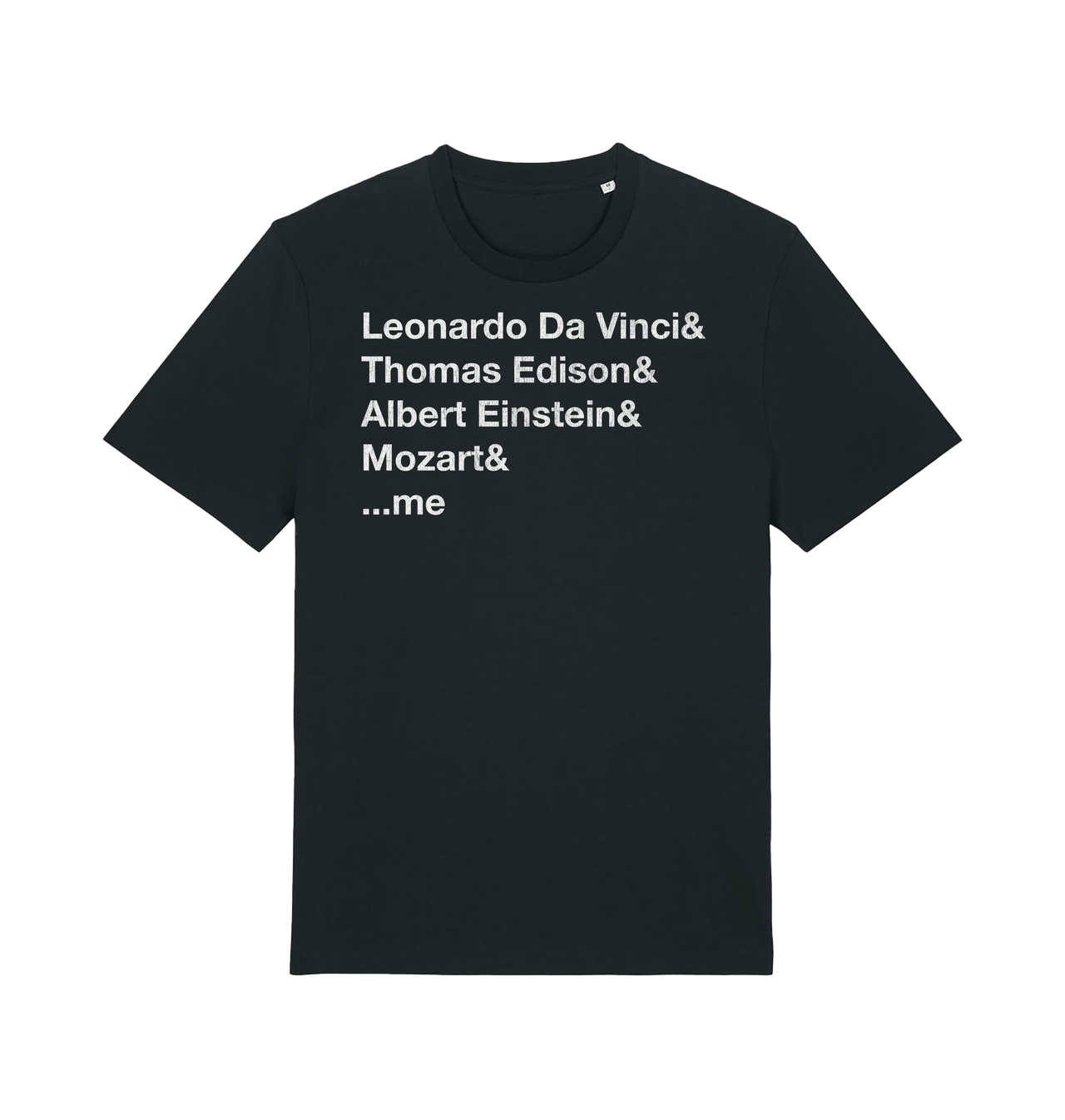 Black Printed T-shirt Front