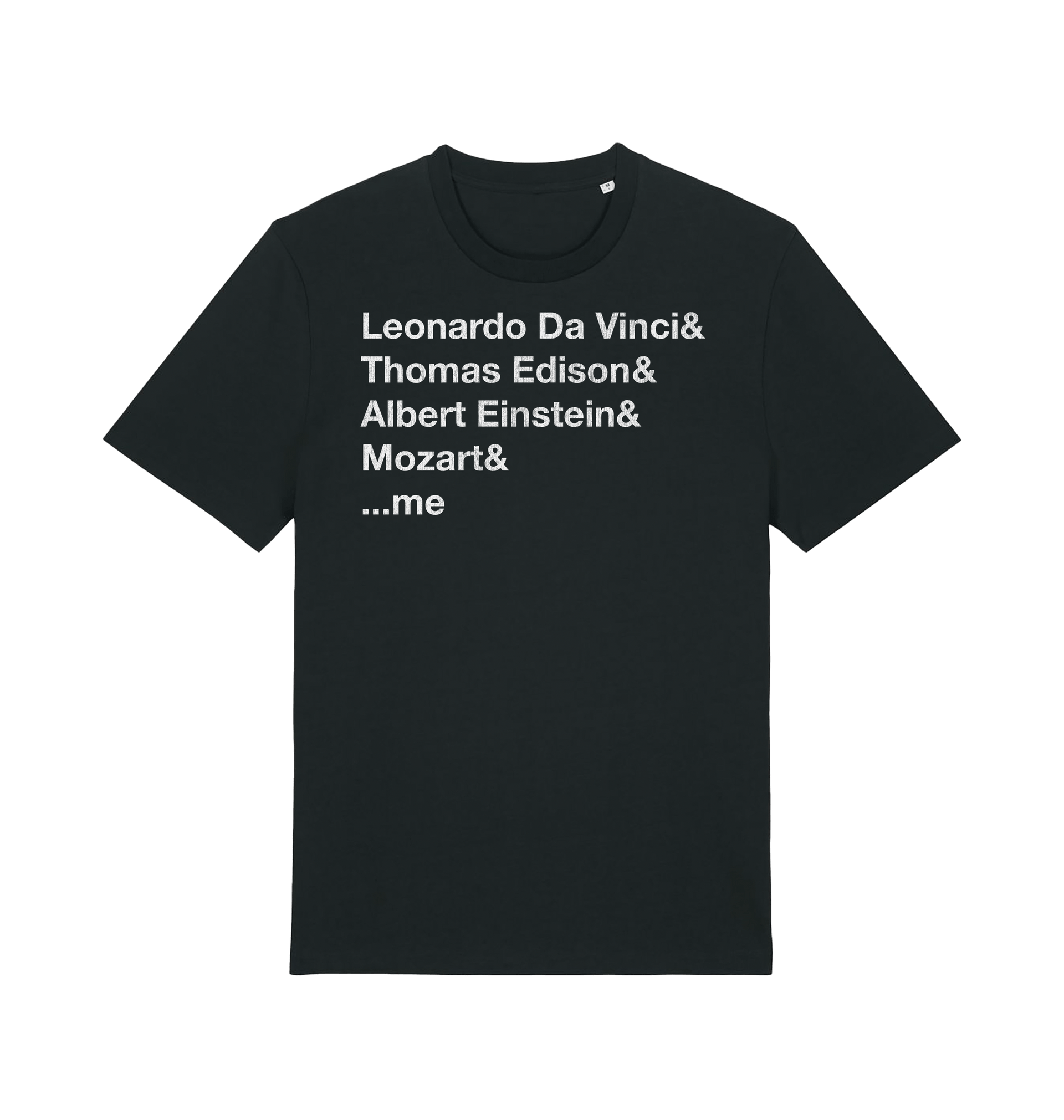 Black Printed T-shirt Front