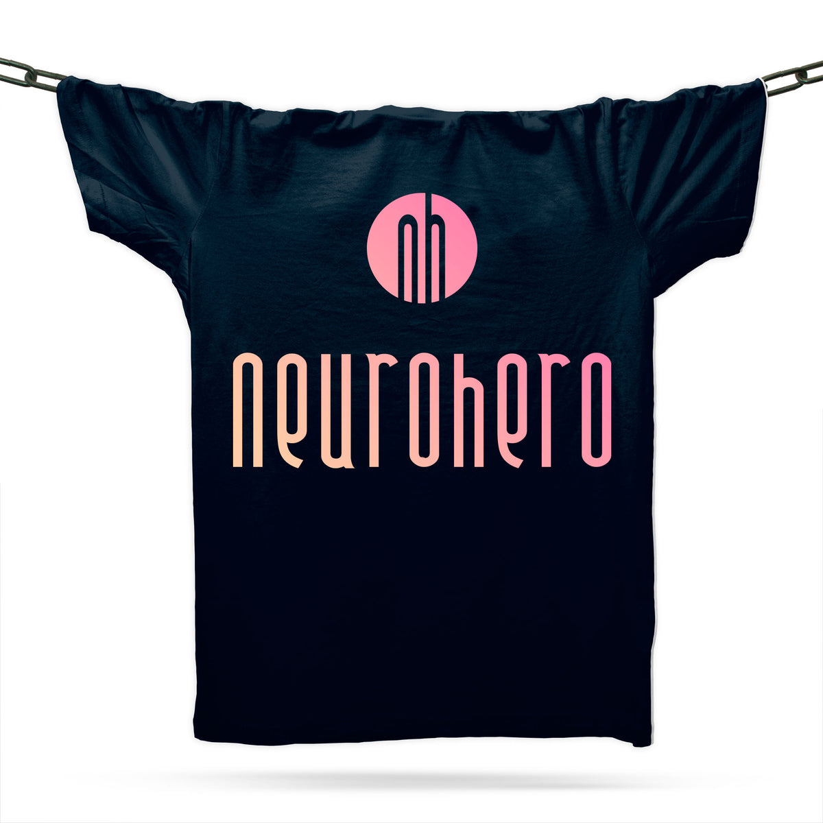 Neurodivergent Neuro Hero Logo T-Shirt / Navy / Organic Cotton